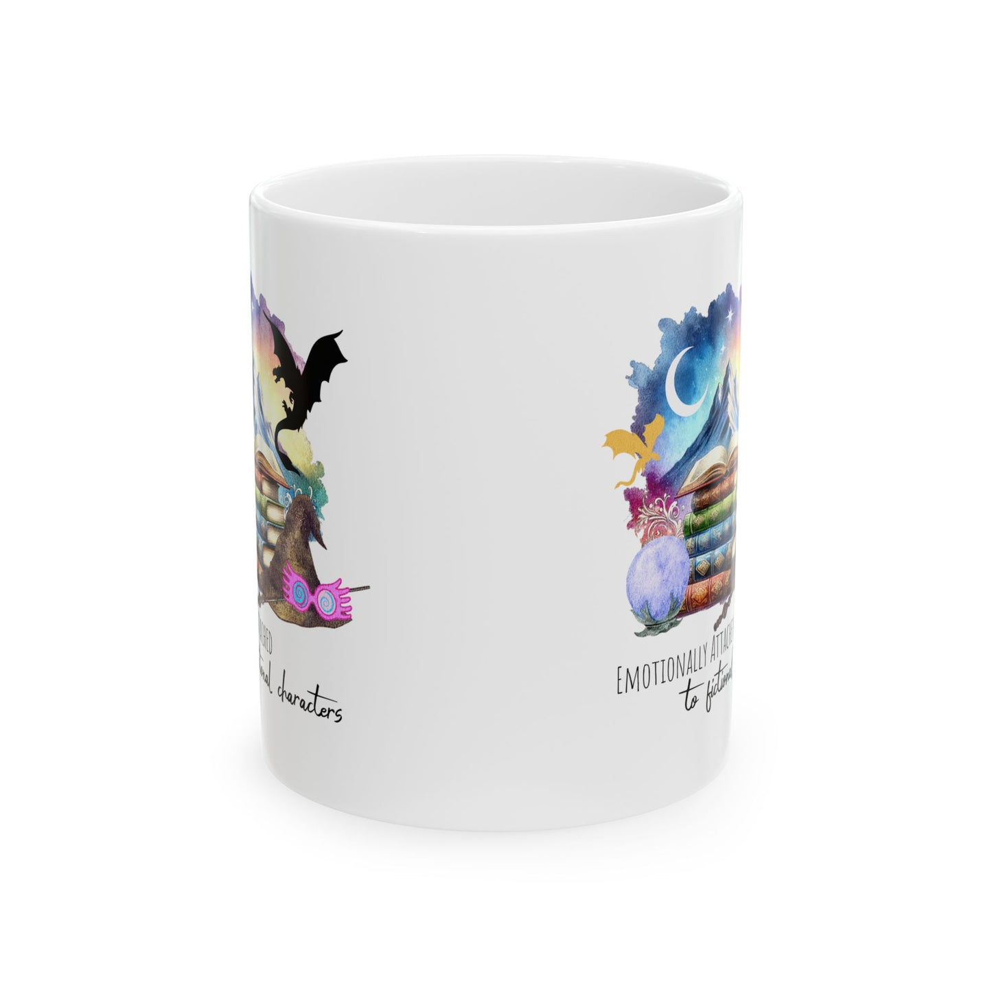 Emotionally attached to fictional characters mug