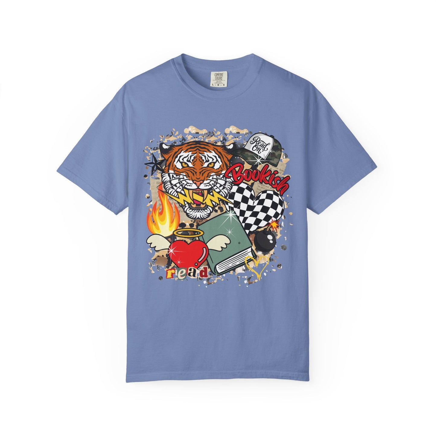 Grunge bookish tee