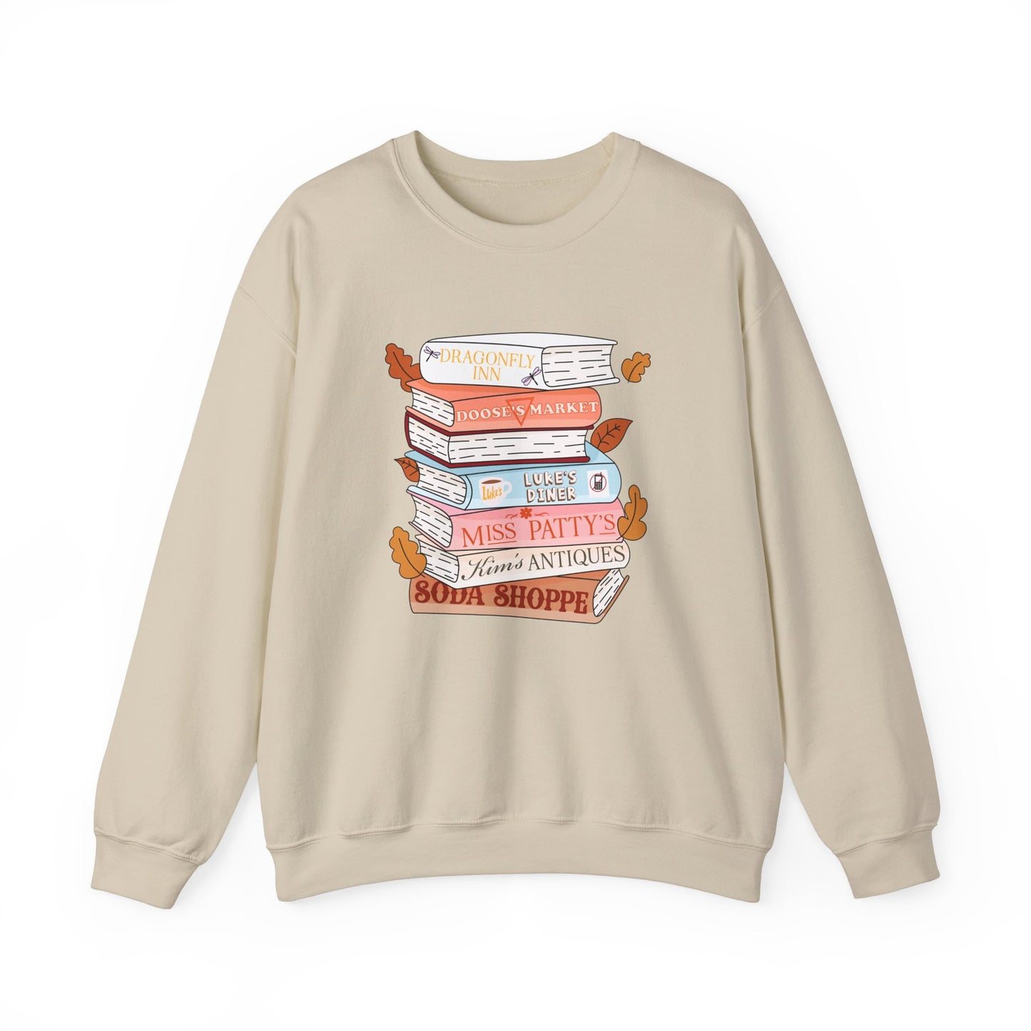 Gildan Gilmore Girls book stack
