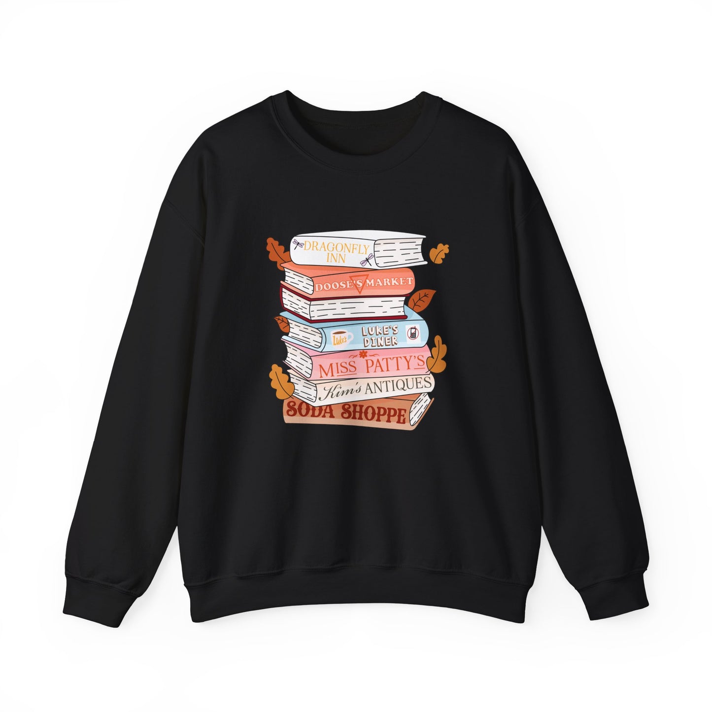 Gildan Gilmore Girls book stack
