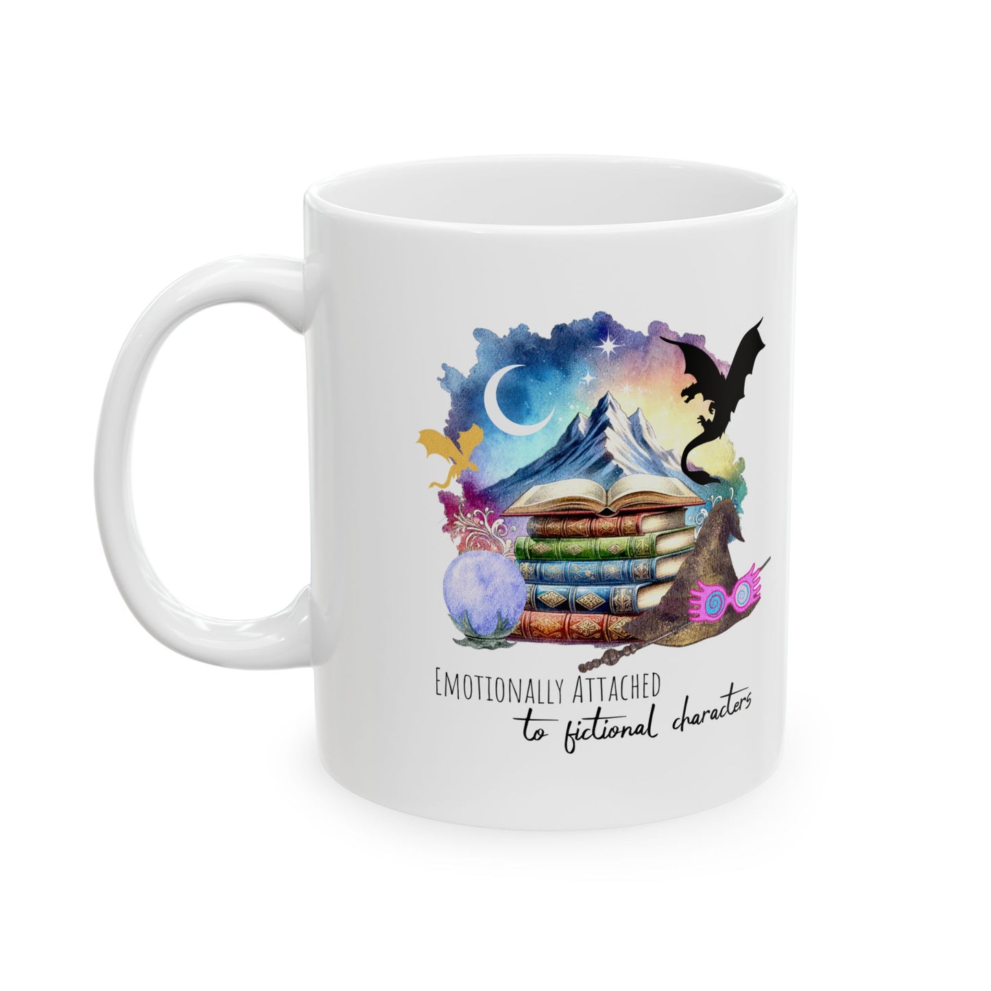 Emotionally attached to fictional characters mug