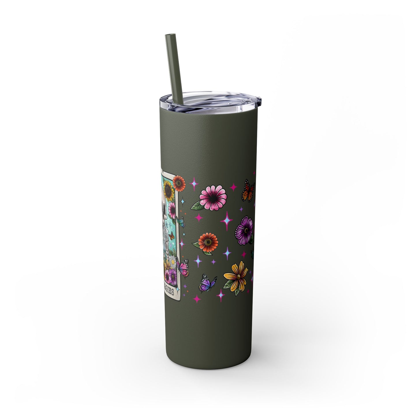 Skinny Tumbler with Straw, 20oz