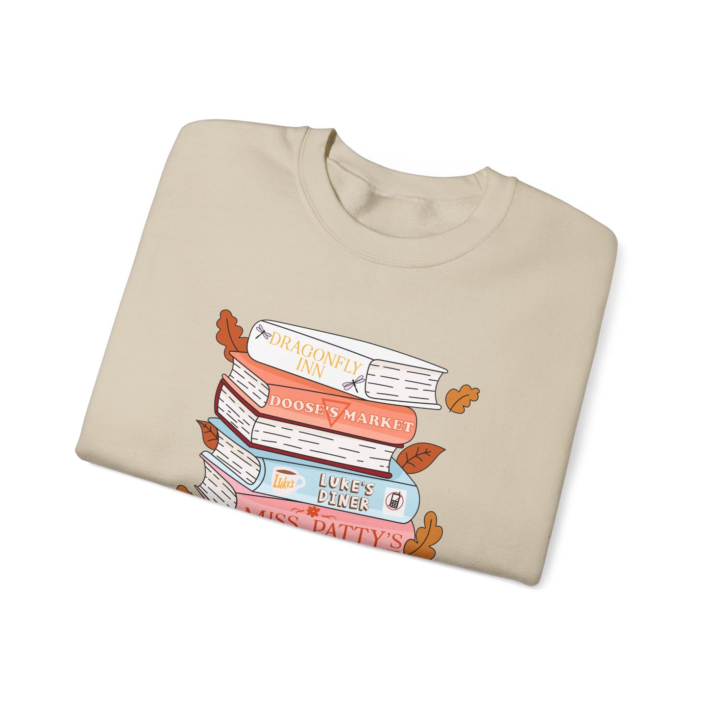 Gildan Gilmore Girls book stack