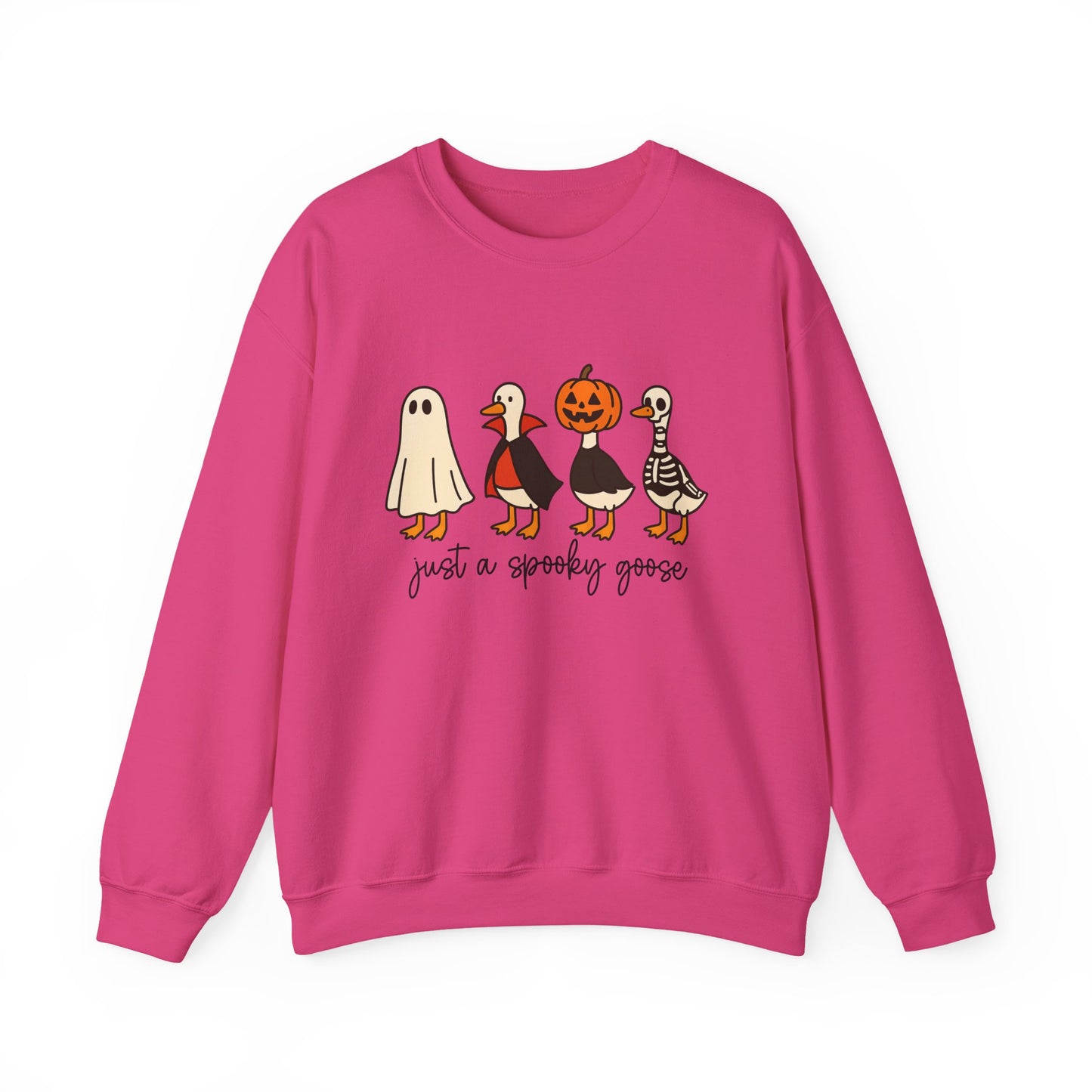 Just a Spooky Goose Crewneck Sweatshirt, Halloween Sweatshirt, Fall Fashion, Cozy Unisex Sweater, Cute Halloween Apparel, Fall Gift