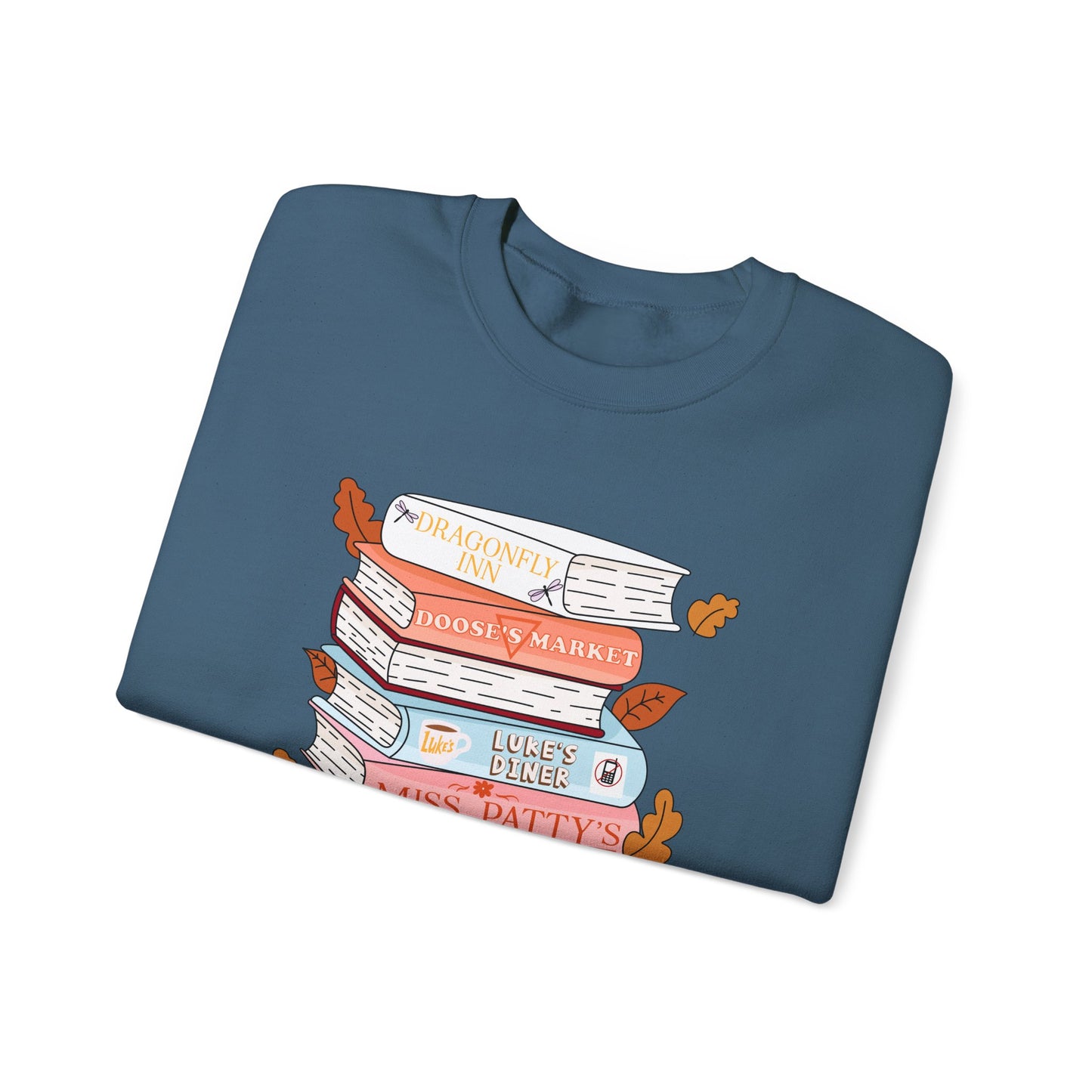Gildan Gilmore Girls book stack