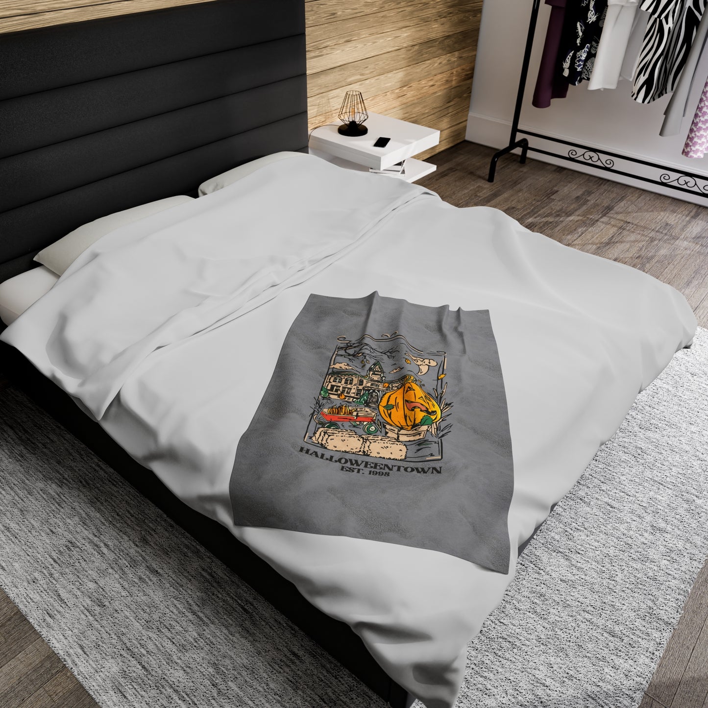 Velveteen Plush Blanket - Halloweentown