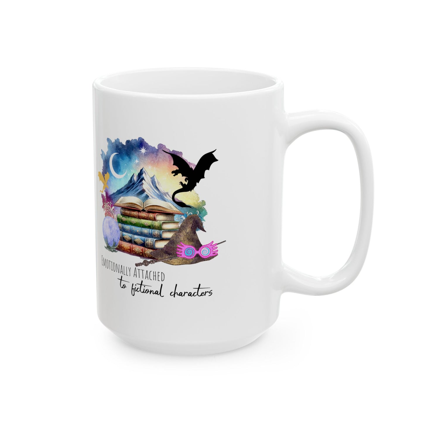 Emotionally attached to fictional characters mug