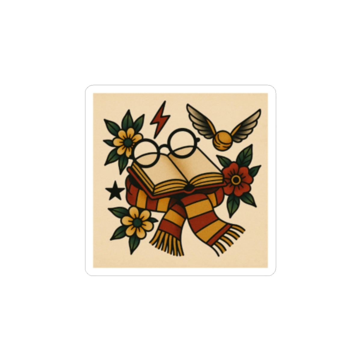 Traditional wizard sticker