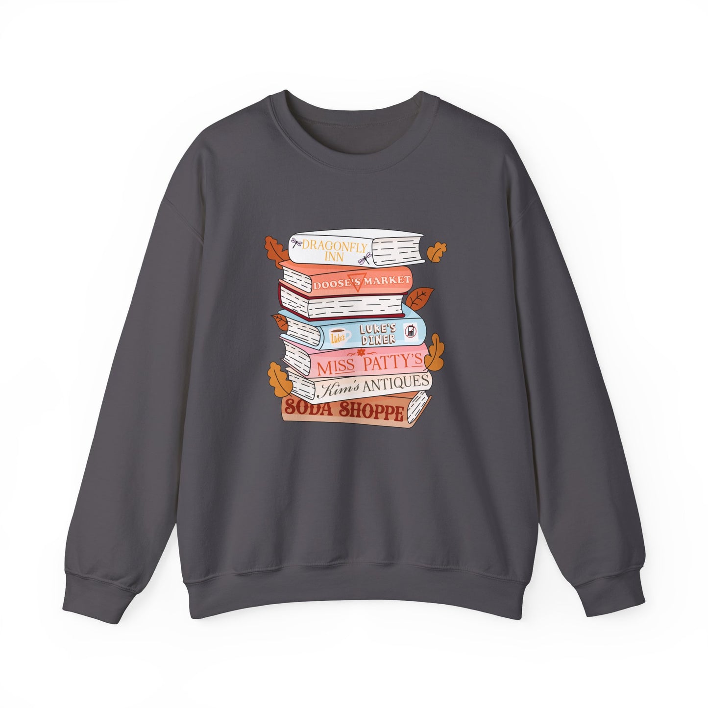 Gildan Gilmore Girls book stack