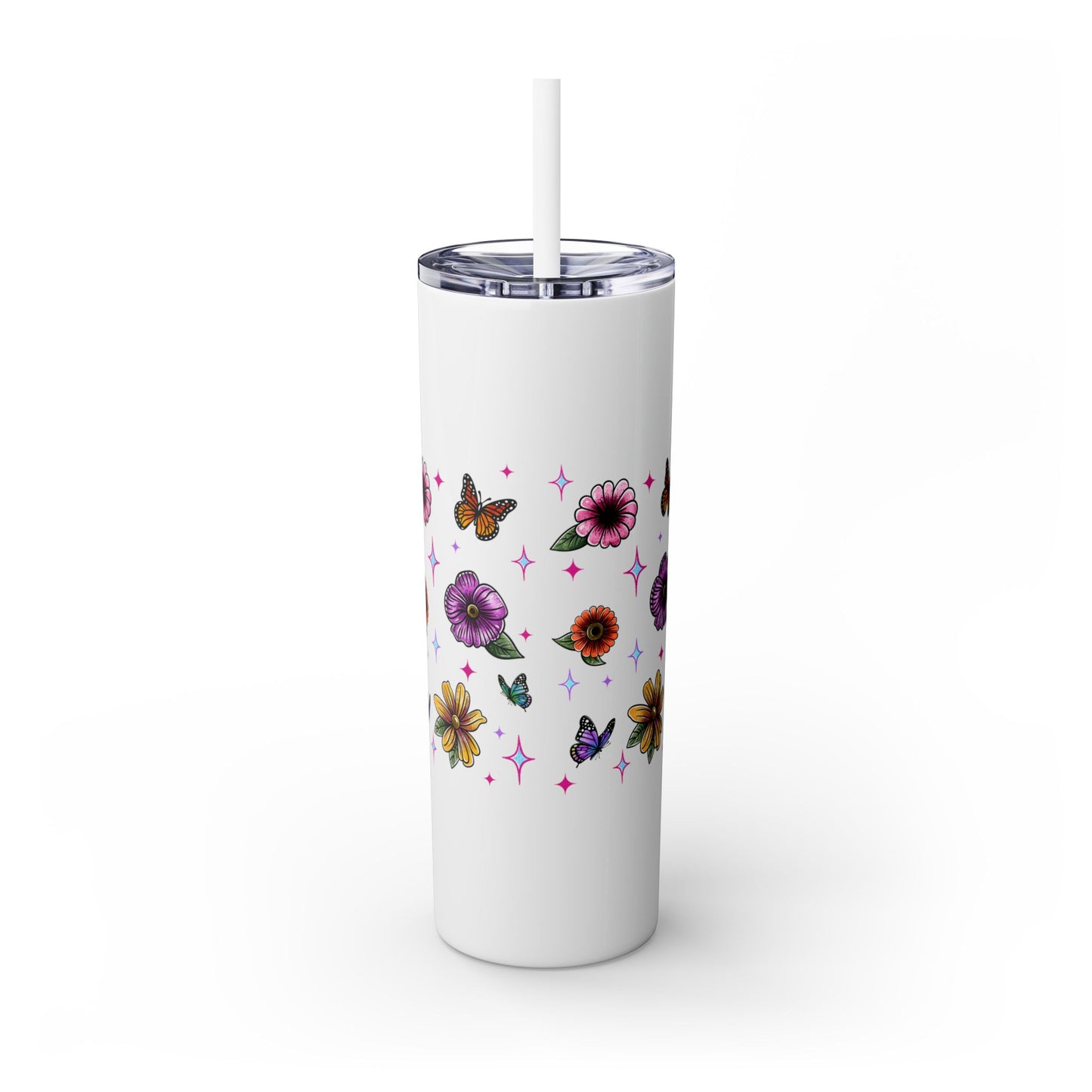 Skinny Tumbler with Straw, 20oz