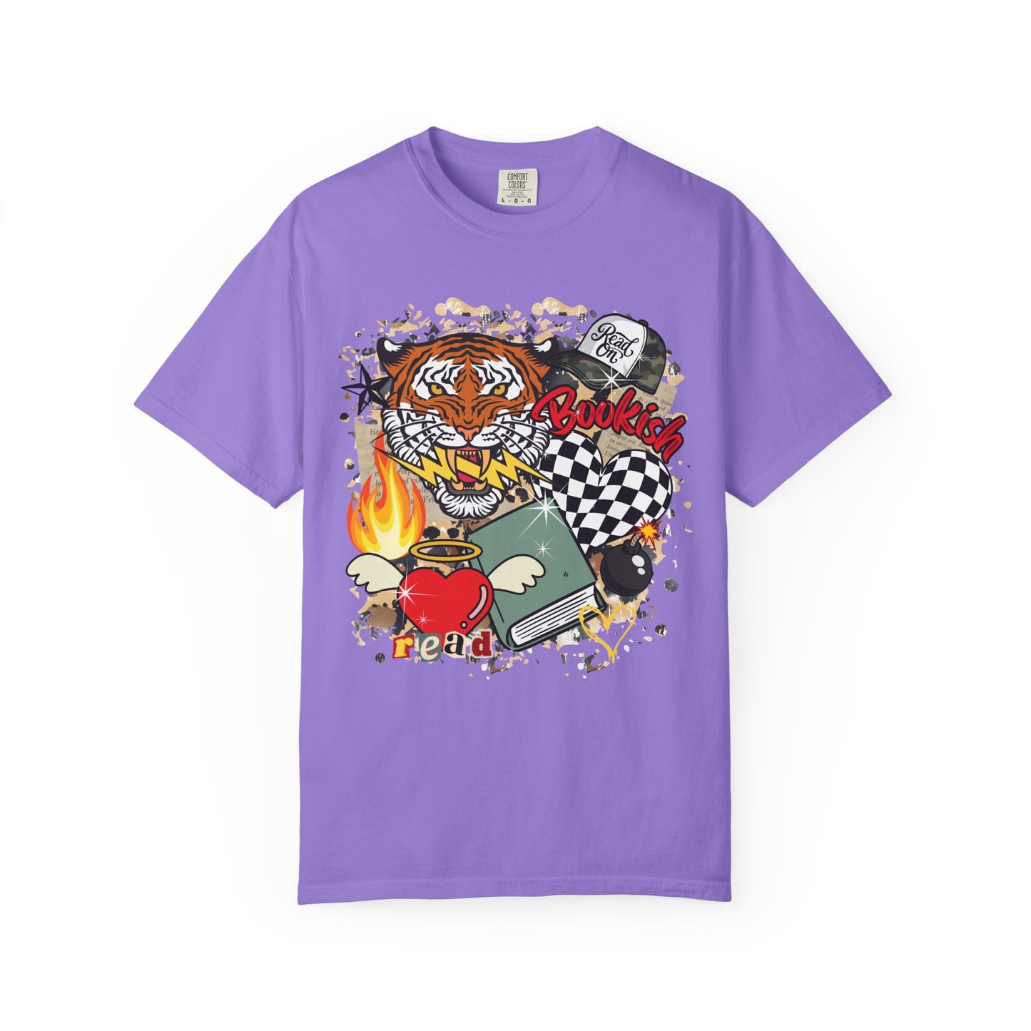 Grunge bookish tee
