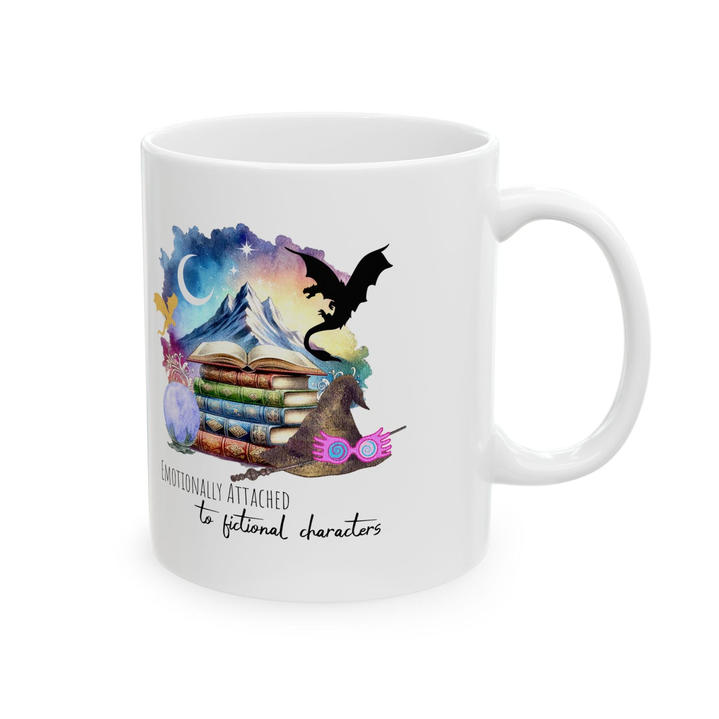 Emotionally attached to fictional characters mug