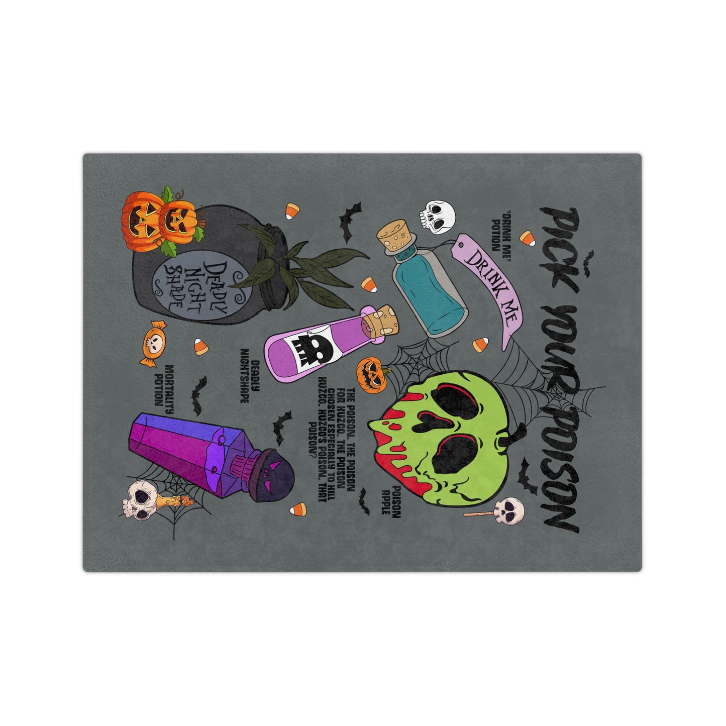 Velveteen Microfiber Blanket - poison
