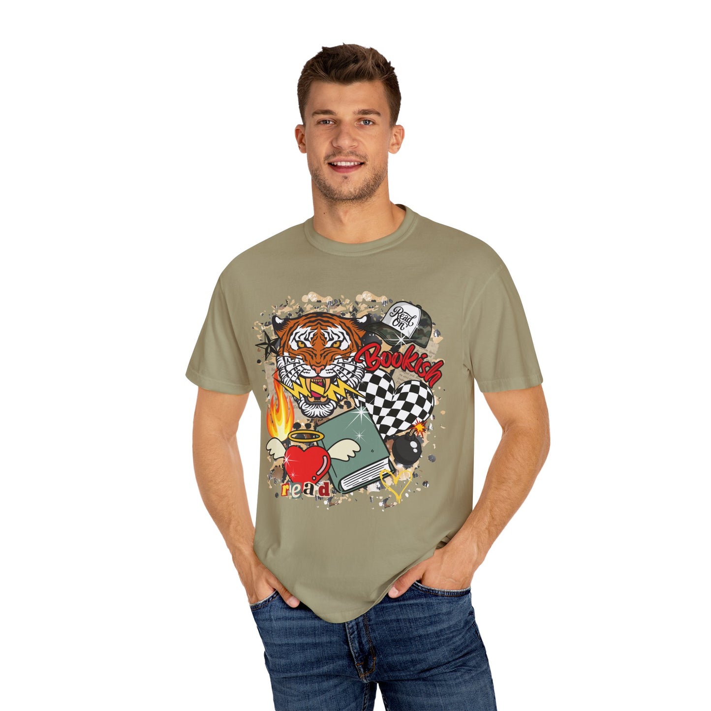 Grunge bookish tee