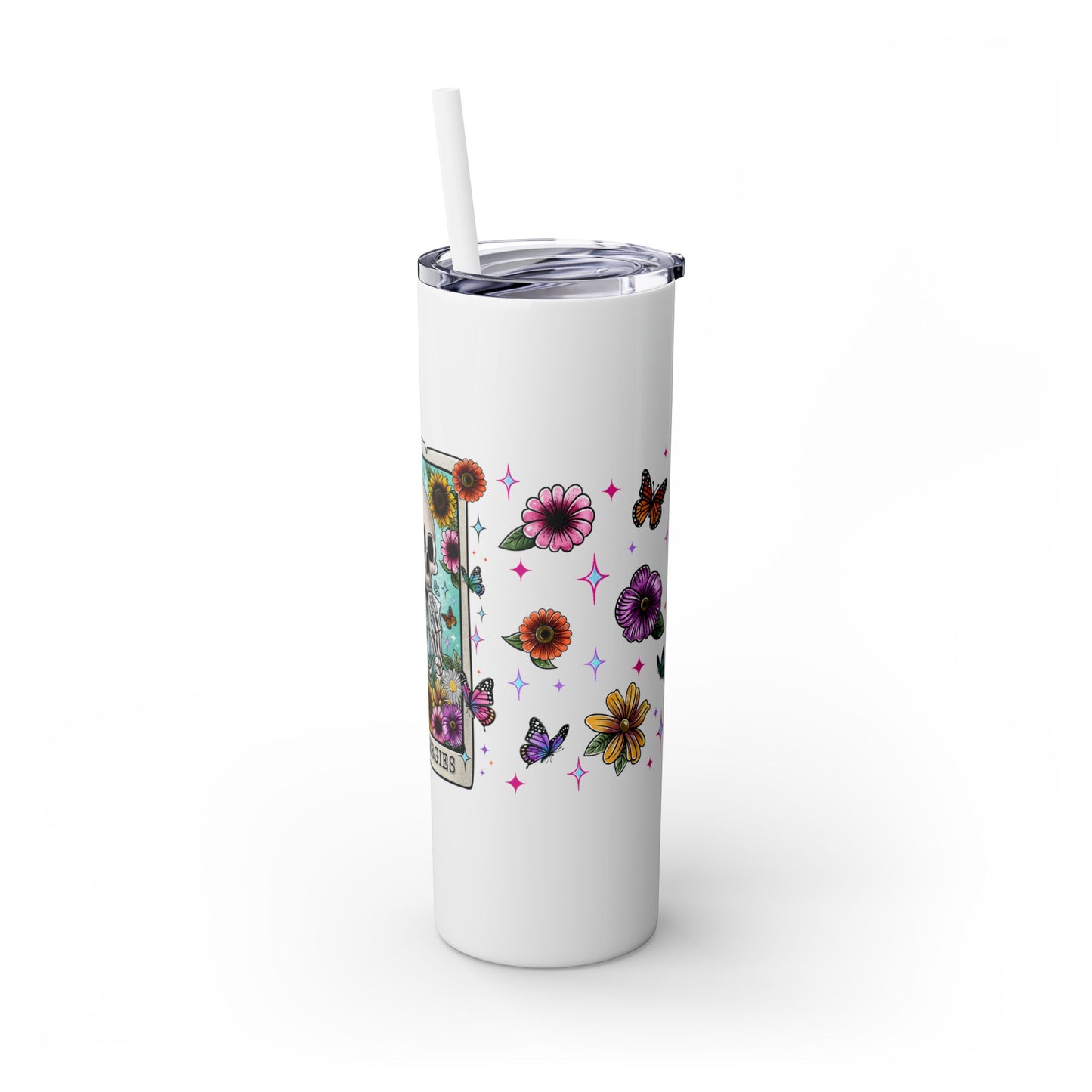 Skinny Tumbler with Straw, 20oz