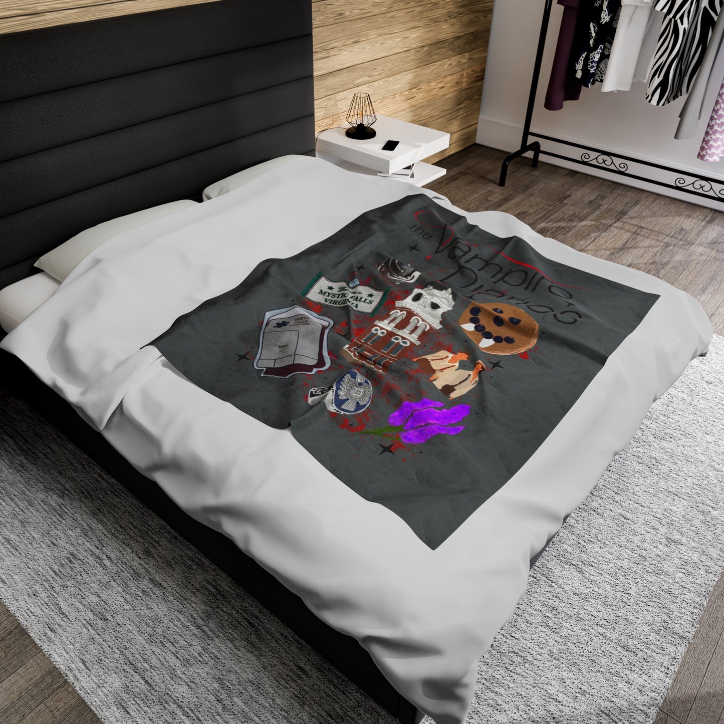 Velveteen Plush Blanket - The vampire diaries