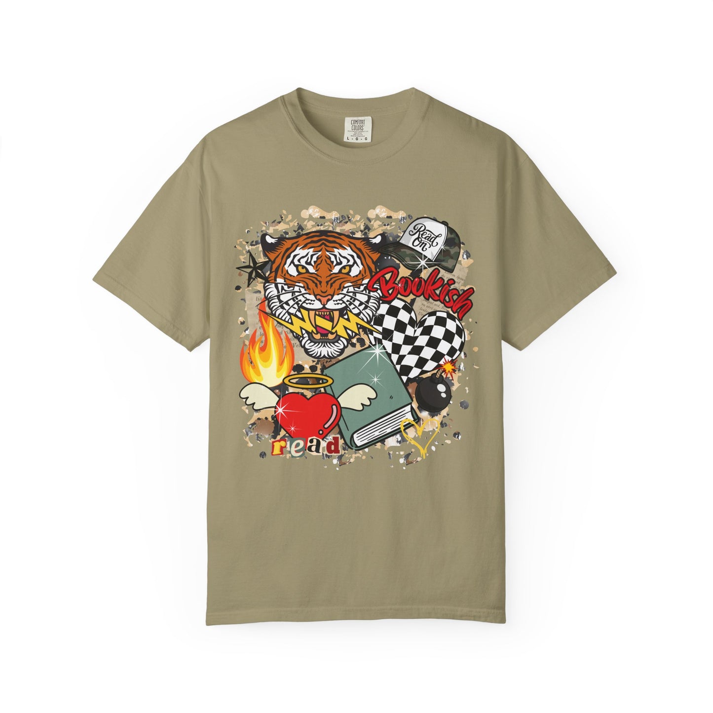 Grunge bookish tee