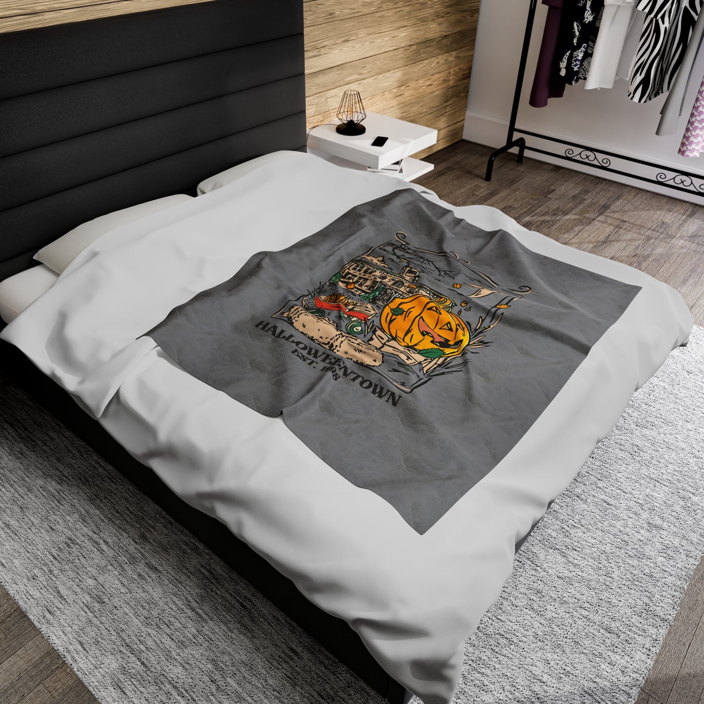 Velveteen Plush Blanket - Halloweentown