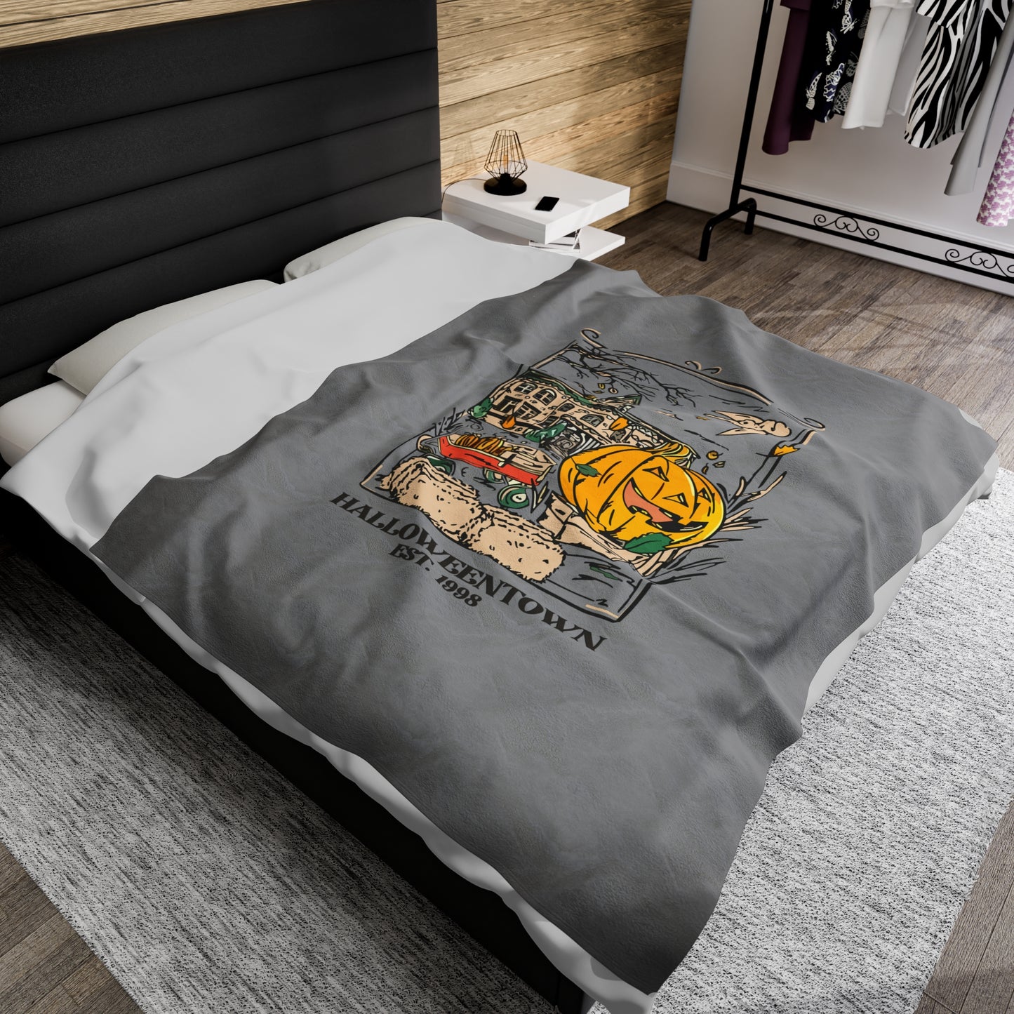 Velveteen Plush Blanket - Halloweentown