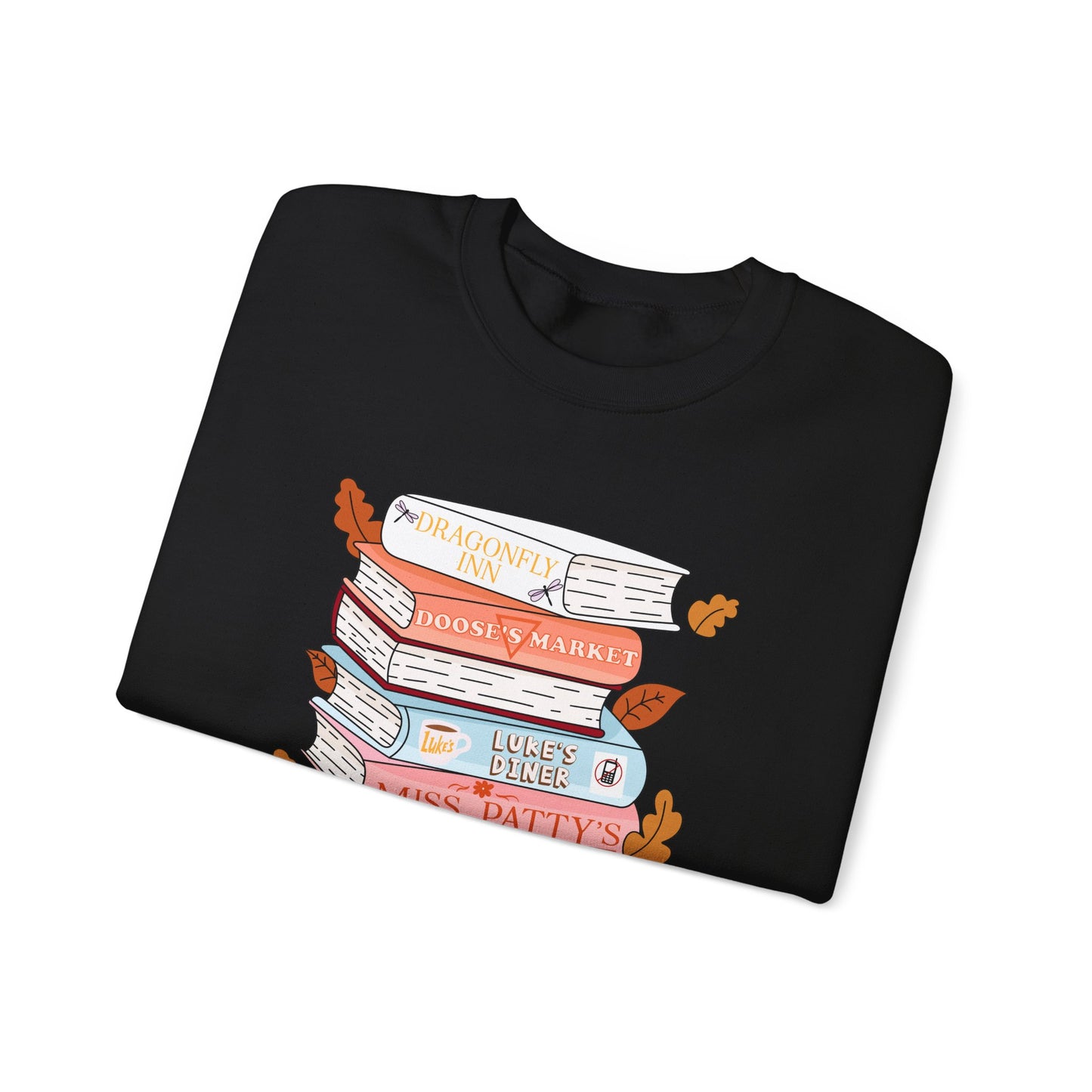 Gildan Gilmore Girls book stack