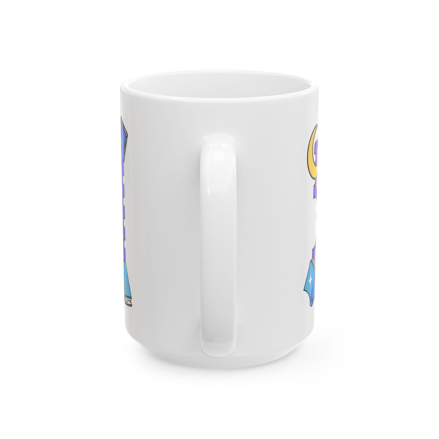 Late night reader ticket mug