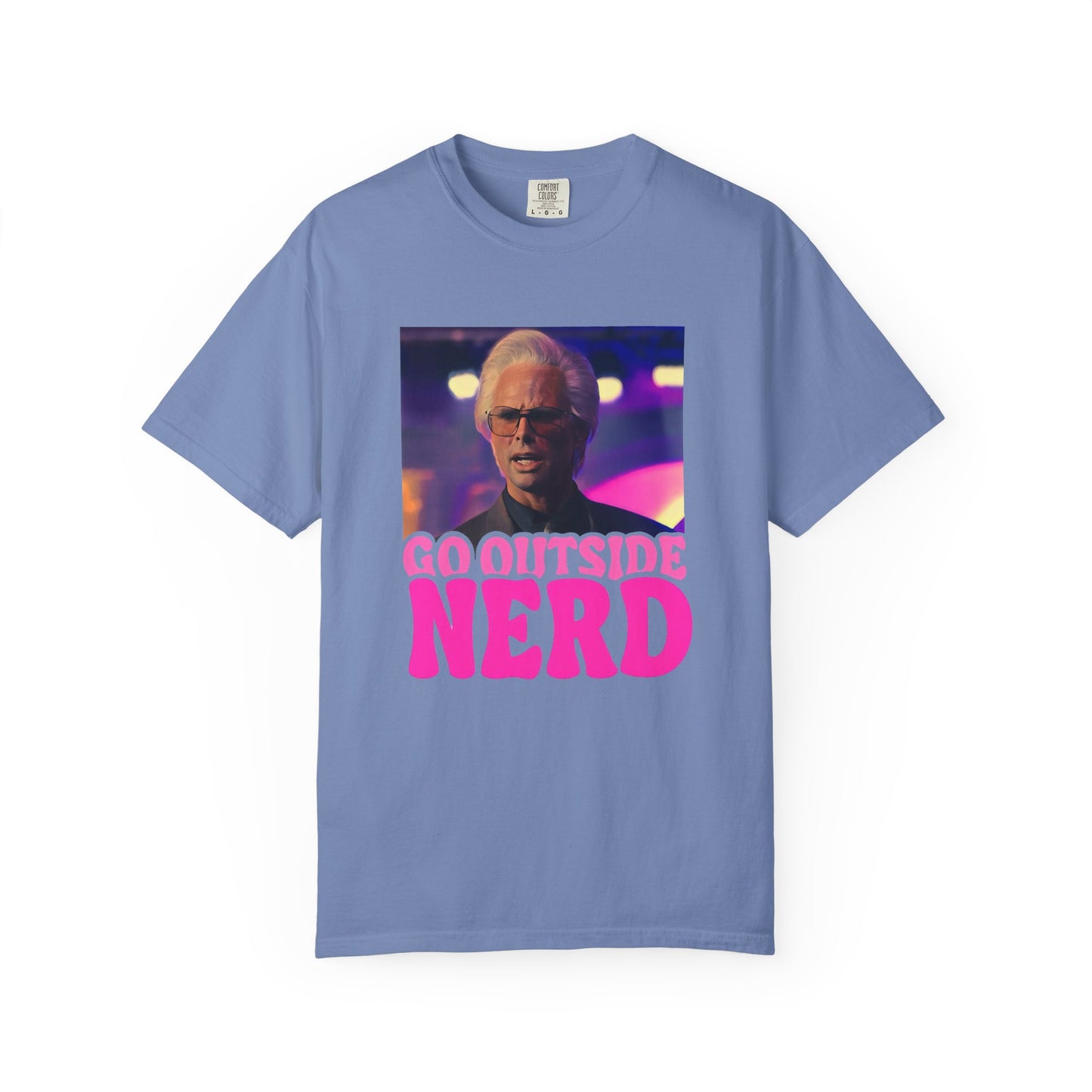 go outside nerd tee