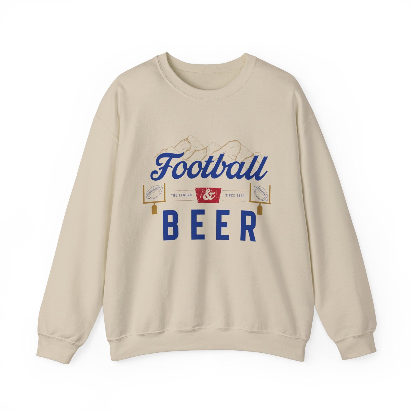 Unisex Heavy Blend™ Crewneck Sweatshirt football and beer