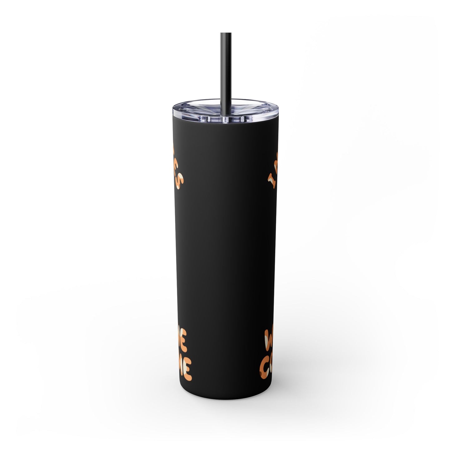 Skinny Tumbler with Straw, 20oz chilli