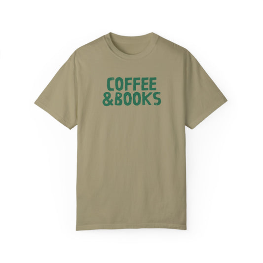 Coffee & Books comfort color tee