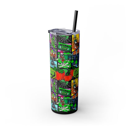 Skinny Tumbler with Straw, 20oz goosebumps