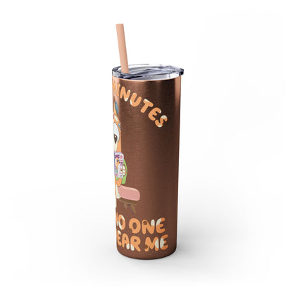 Skinny Tumbler with Straw, 20oz chilli