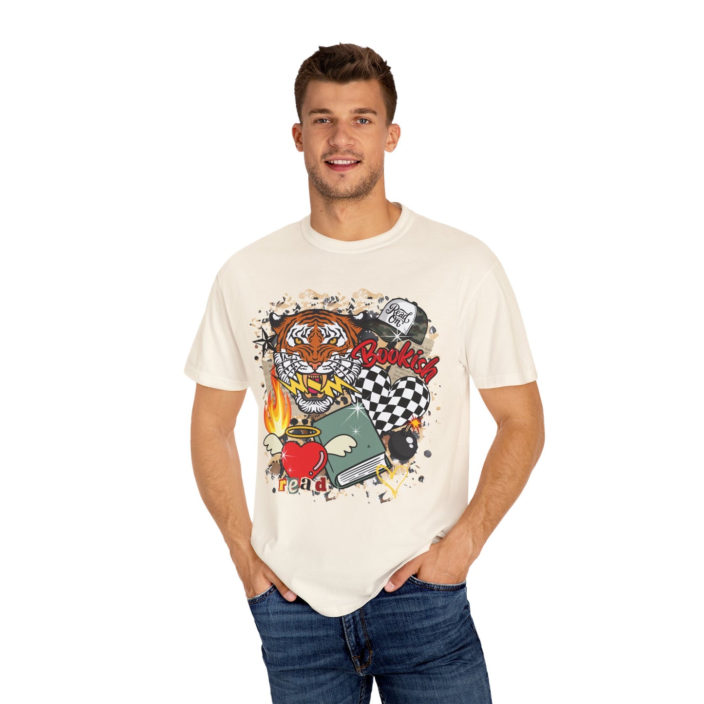 Grunge bookish tee