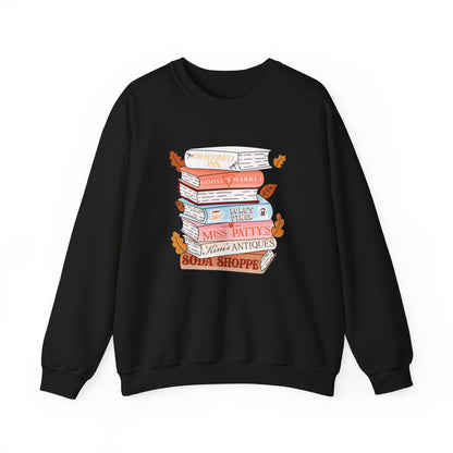 Gildan Gilmore Girls book stack