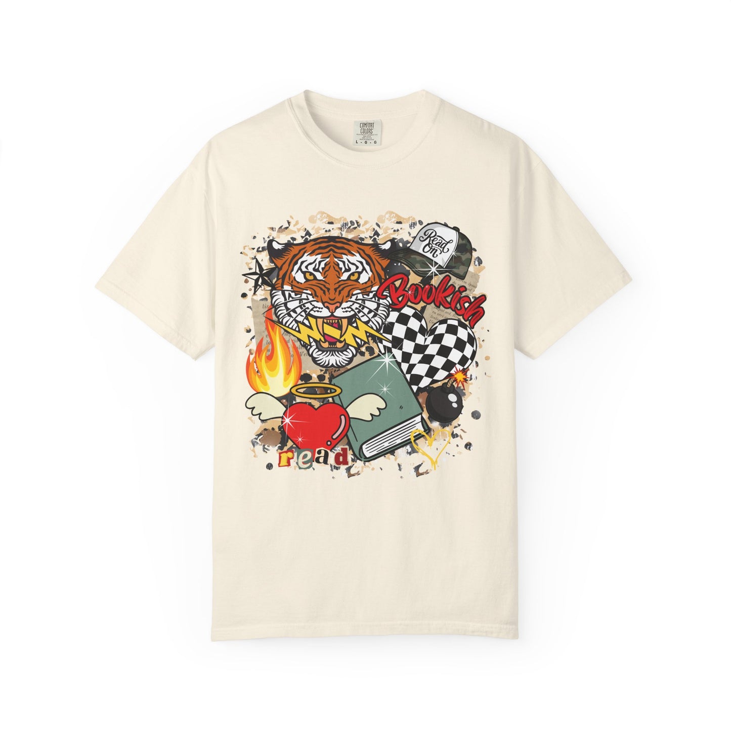 Grunge bookish tee