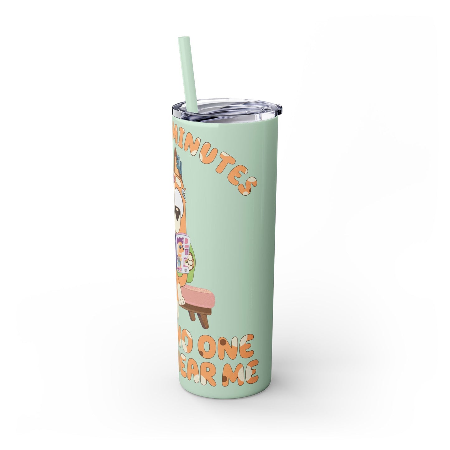 Skinny Tumbler with Straw, 20oz chilli