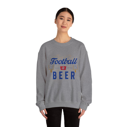 Unisex Heavy Blend™ Crewneck Sweatshirt football and beer