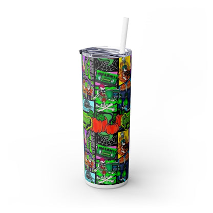 Skinny Tumbler with Straw, 20oz goosebumps