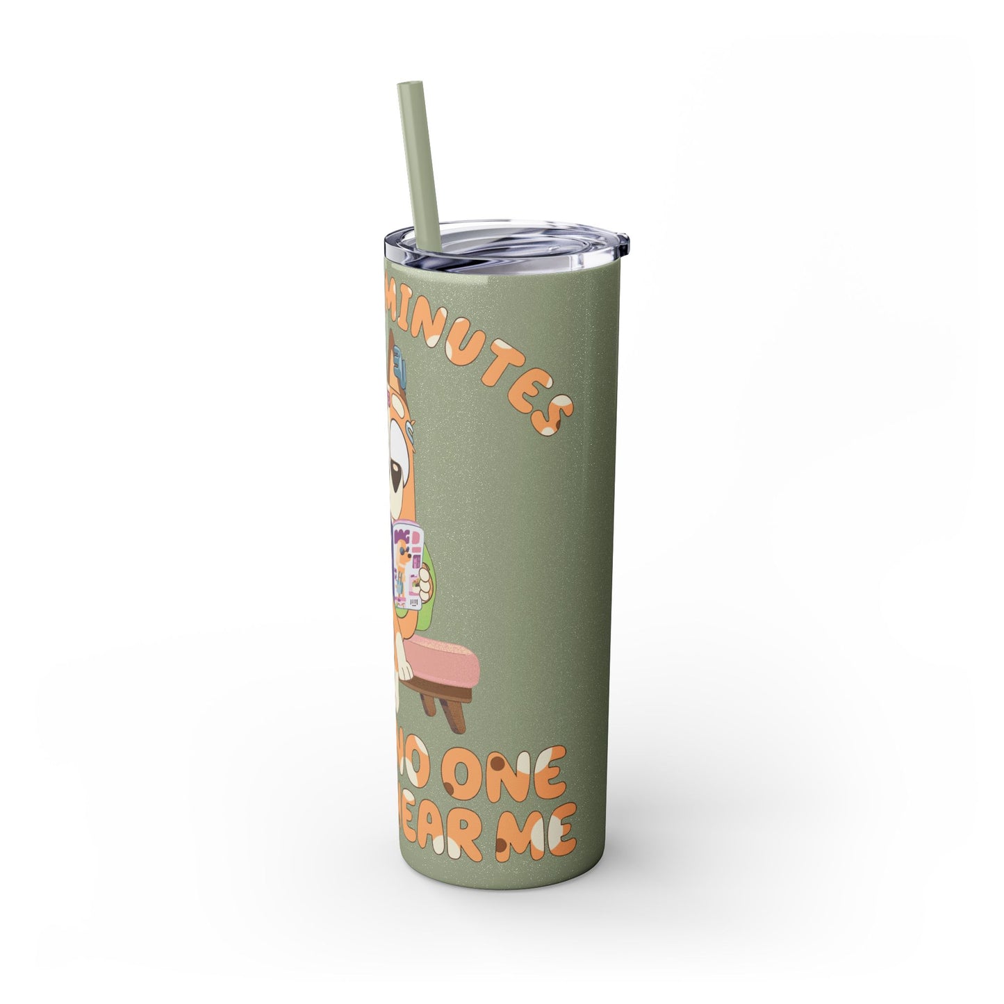 Skinny Tumbler with Straw, 20oz chilli