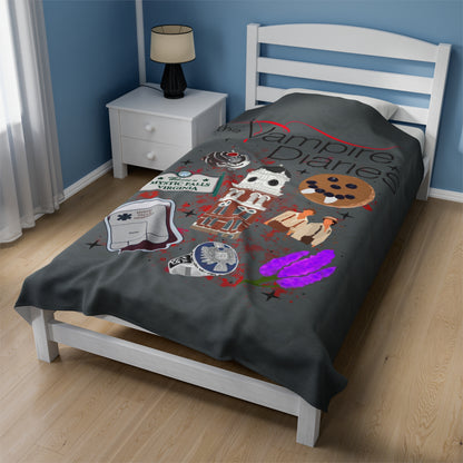 Velveteen Plush Blanket - The vampire diaries