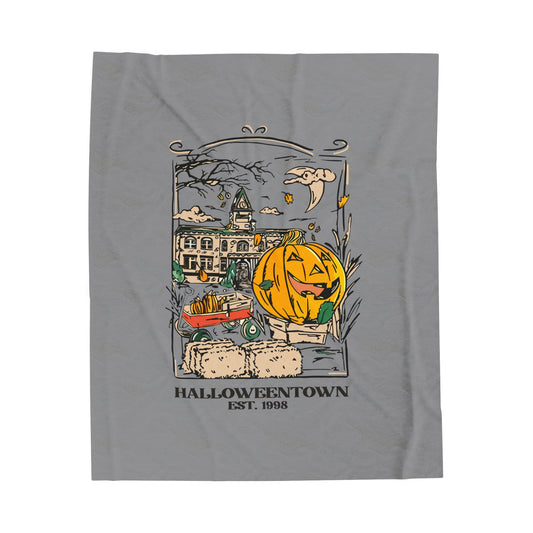 Velveteen Plush Blanket - Halloweentown