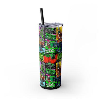 Skinny Tumbler with Straw, 20oz goosebumps