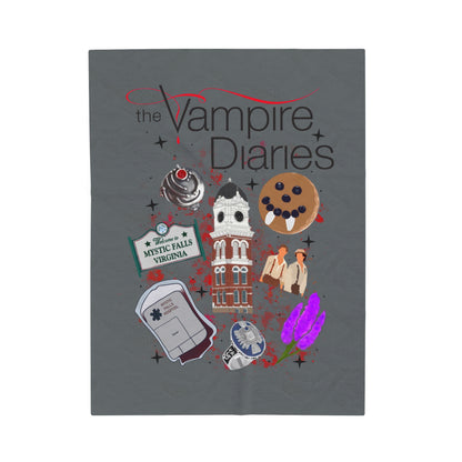 Velveteen Plush Blanket - The vampire diaries