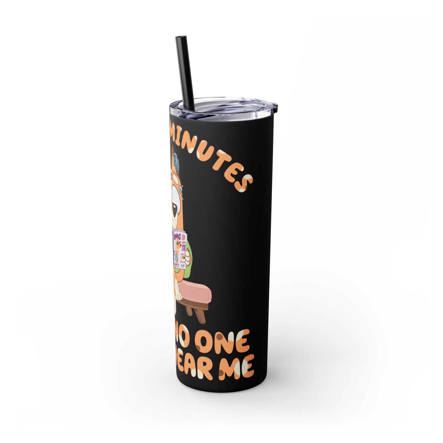 Skinny Tumbler with Straw, 20oz chilli