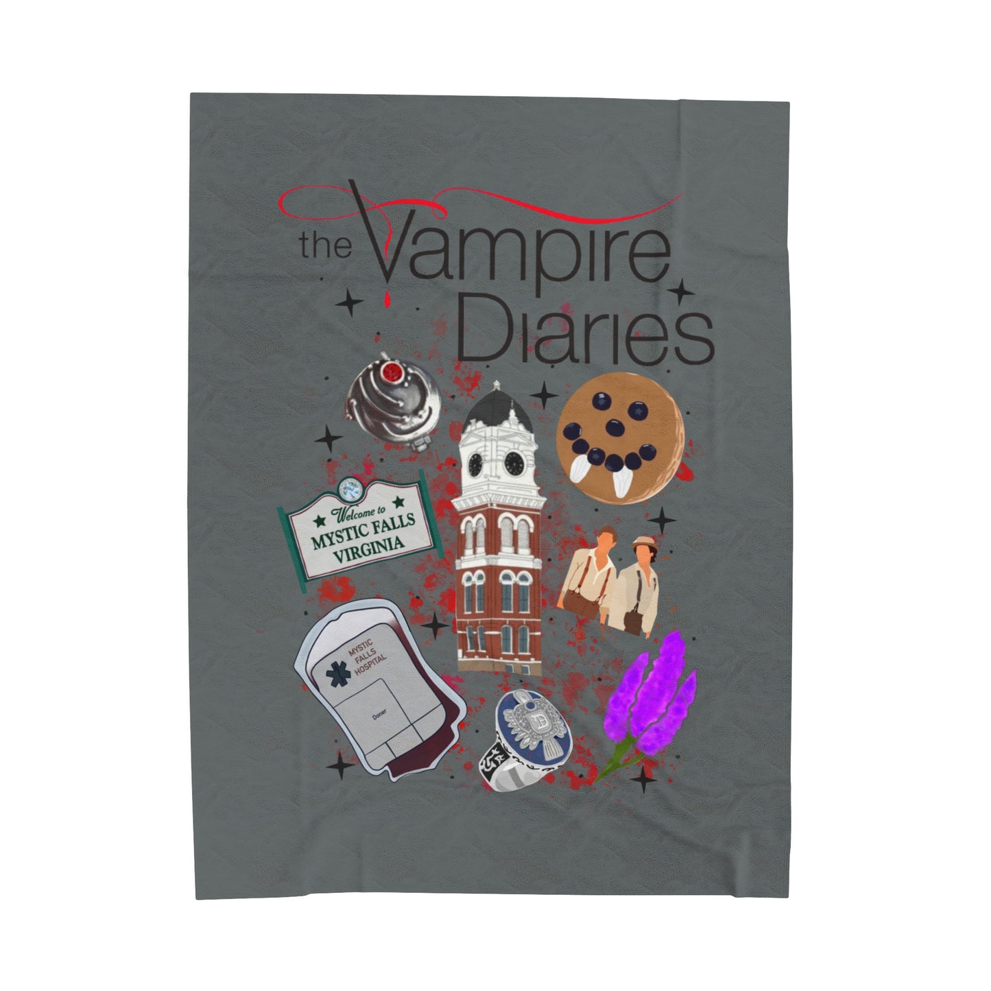 Velveteen Plush Blanket - The vampire diaries