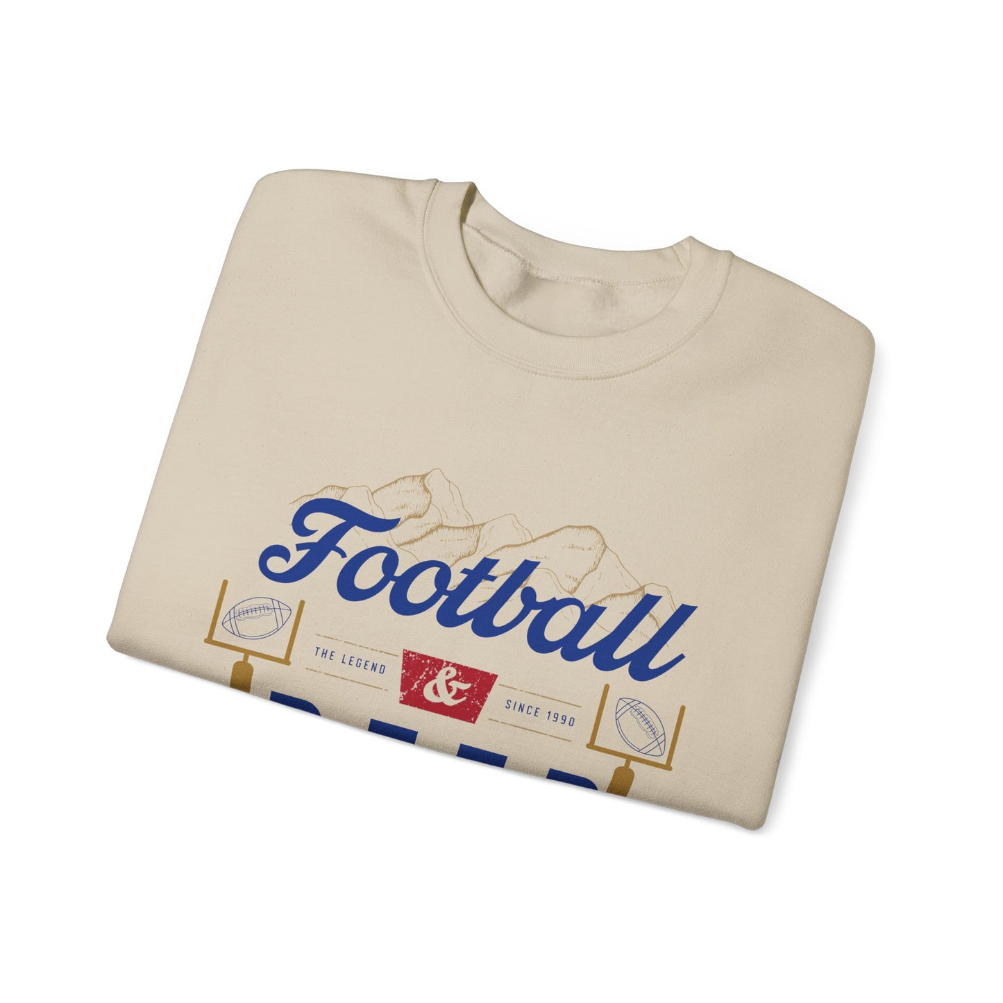 Unisex Heavy Blend™ Crewneck Sweatshirt football and beer