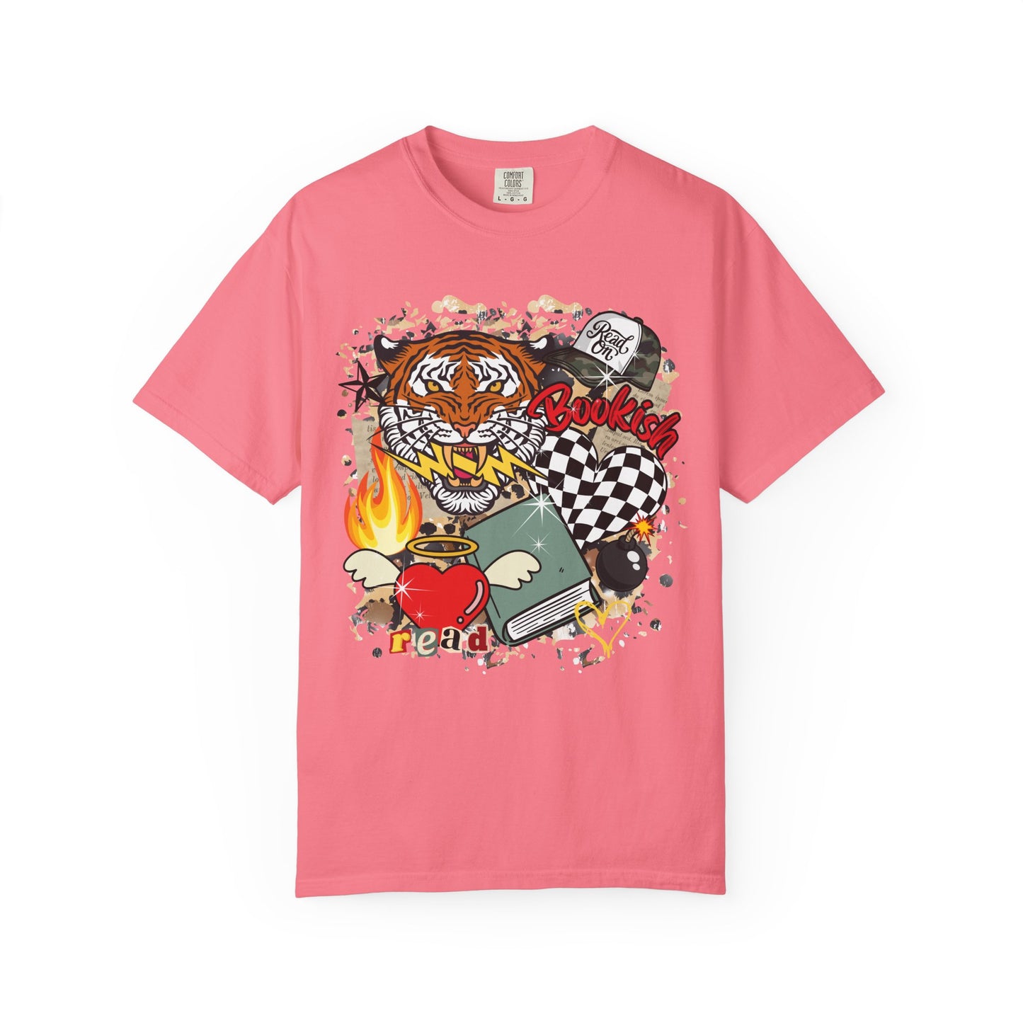 Grunge bookish tee