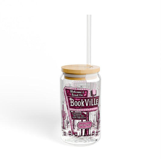 Bookville Sipper Glass, 16oz