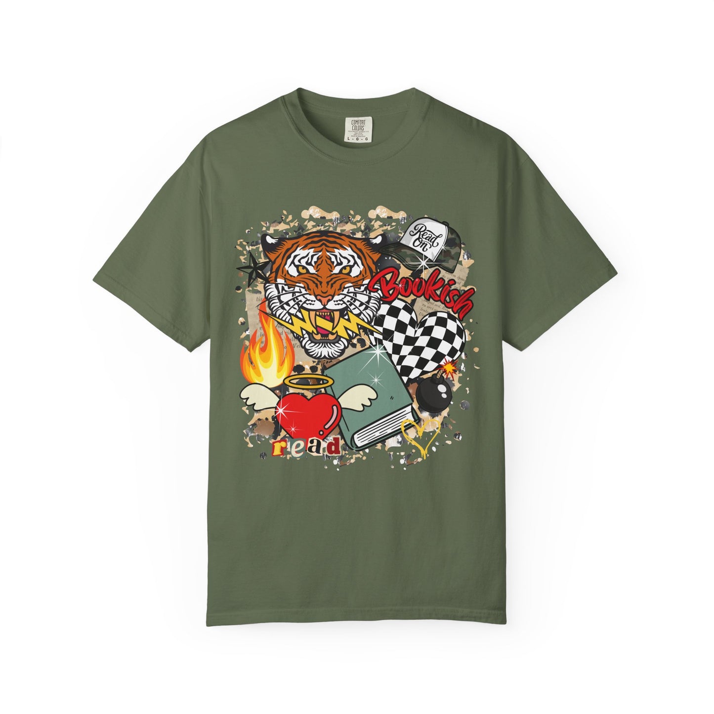 Grunge bookish tee