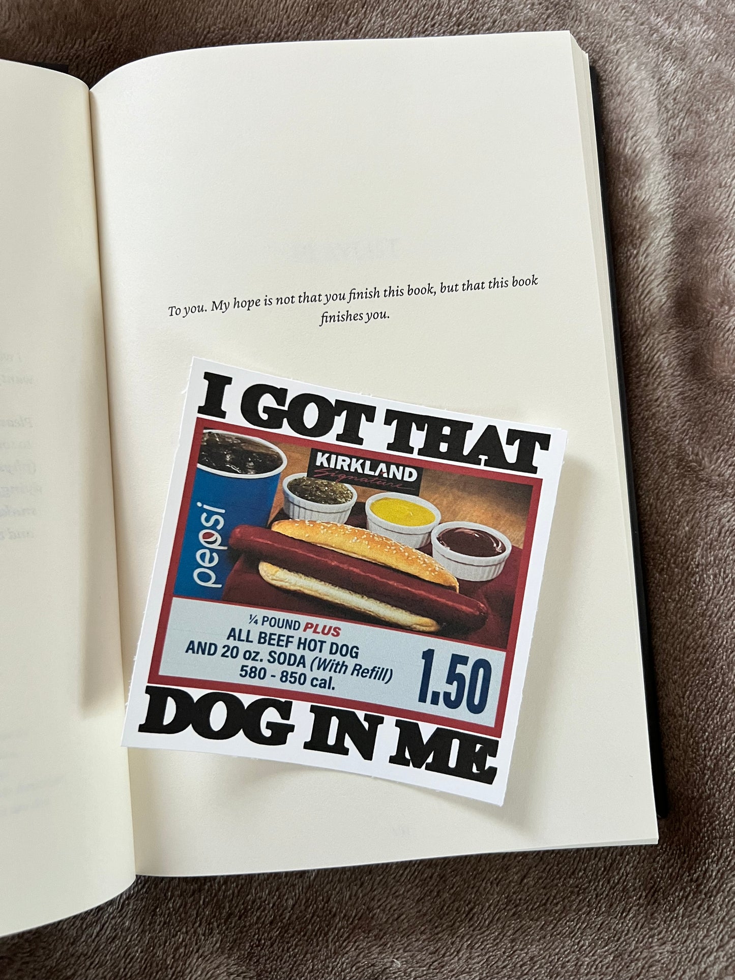 I got that dog in me bookmark